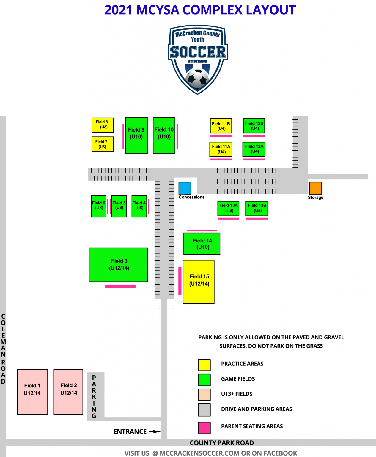 Maps McCracken County Youth Soccer